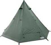 Grønt Urberg Tipi Tent 5 med høy midtstang