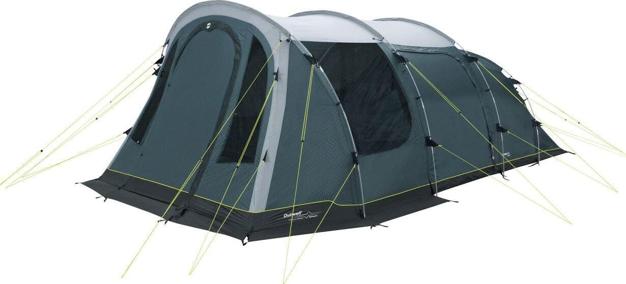 Blått Outwell Rockwell 6 med tre soner for familiecamping