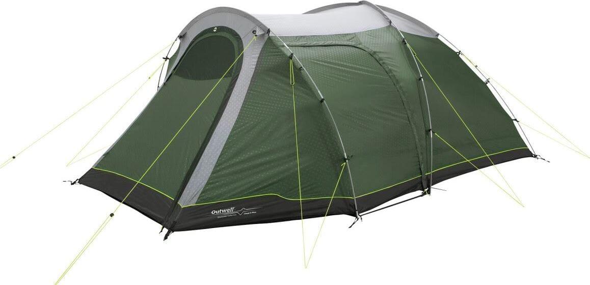 Grønt Outwell Cloud 5 Plus campingtelt med fortelt